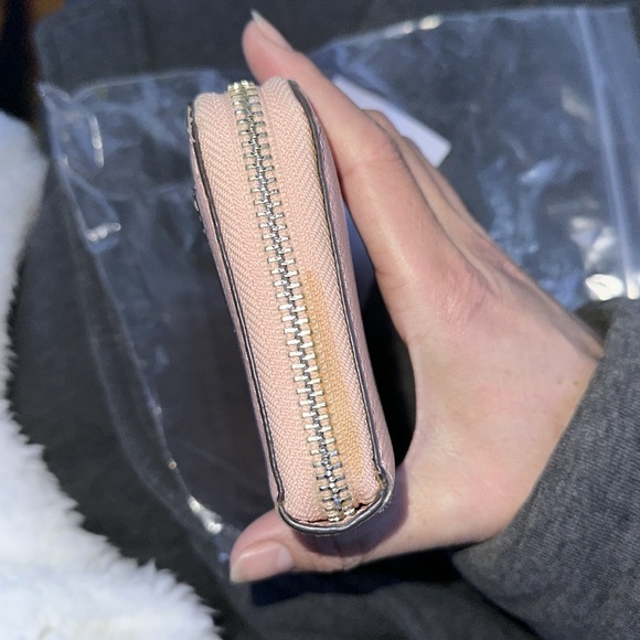 Coach pink long wallet with silver hardware signature monogram brown lined ๐ - Picture 5 of 12